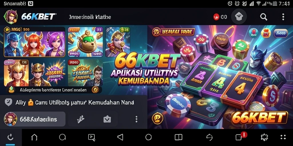 Tampilan antarmuka sederhana dan fungsional dari 66KBET.