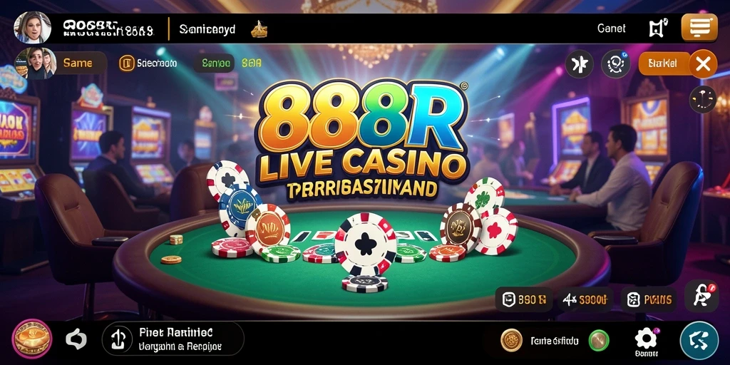 Gameplay Live Casino yang mendebarkan di 888R.