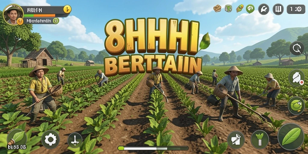 Screenshot aktivitas bertani yang seru di 8HHH.