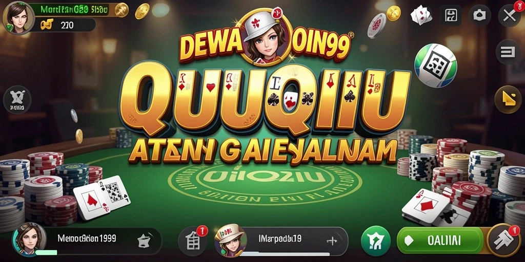 Screenshot DEWAKOIN99 menampilkan gameplay QiuQiu yang mengasyikkan.