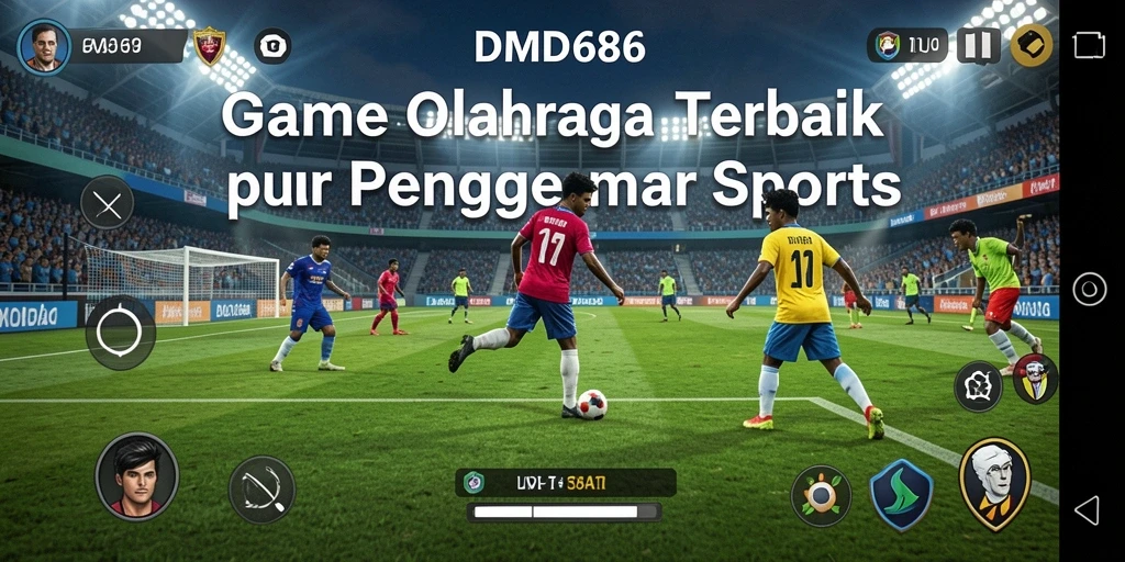 Tangkapan layar gameplay DMD686 menampilkan aksi seru dalam olahraga.