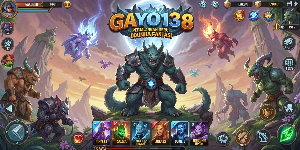 Screenshot utama GAYO138 menunjukkan aksi petualangan yang mendebarkan.