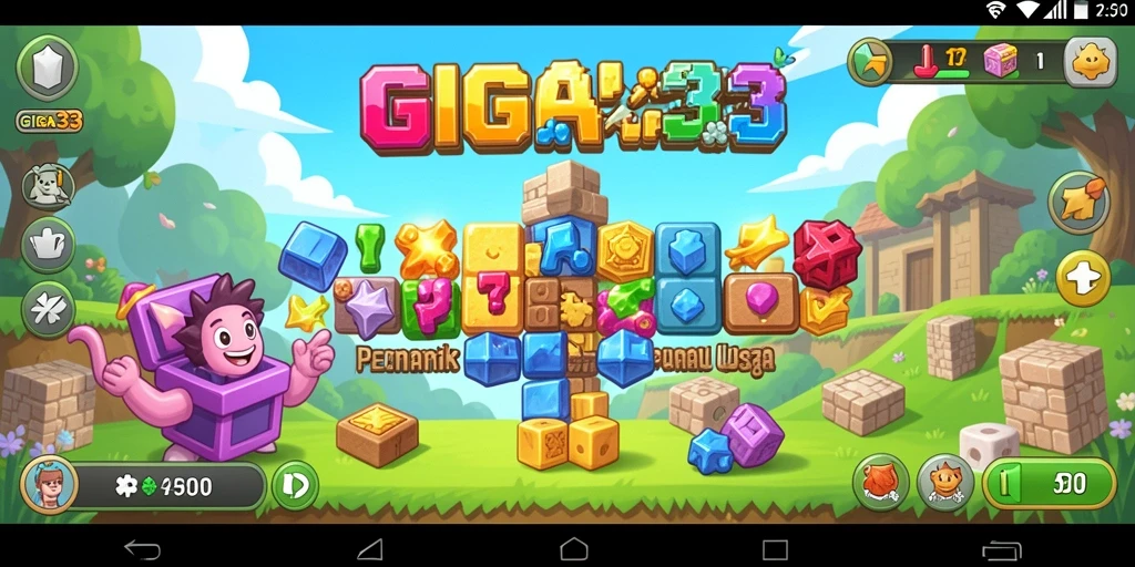 Tampilan gameplay GIGA33 yang menantang dan interaktif.