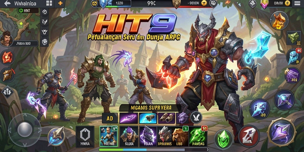 Tampilan gameplay epik dari HIT9 dalam pertempuran ARPG yang mendebarkan.