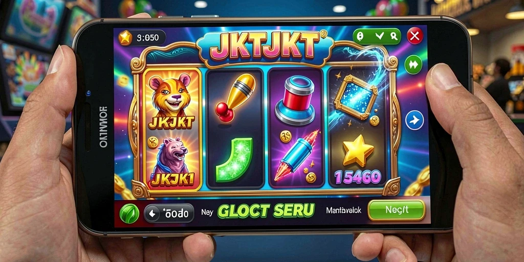 Gameplay seru JKTJKT dengan tema slot yang menarik.