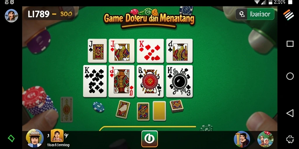 Screenshot LI789 menunjukkan para pemain yang sedang berkompetisi dalam permainan Domino yang seru.