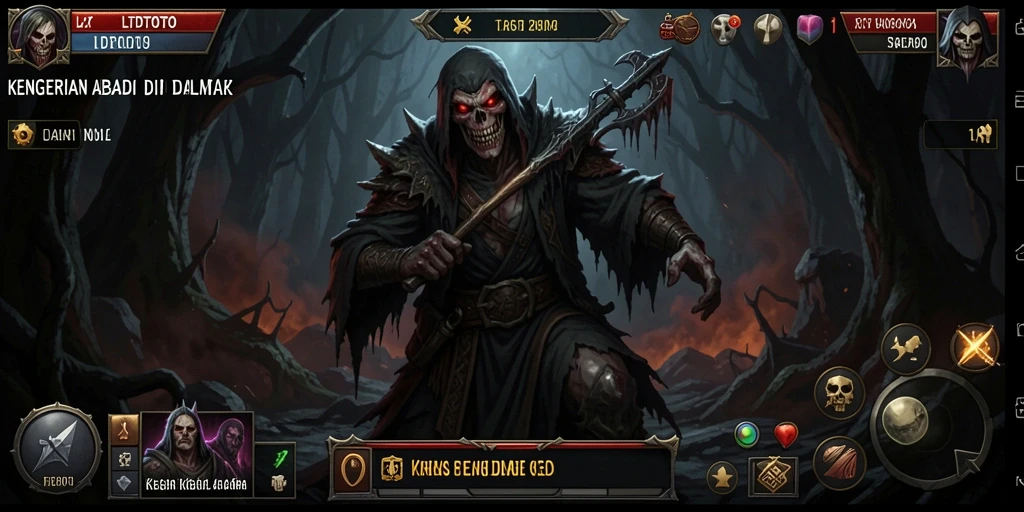 Tampilan gameplay LTDTOTO yang menakutkan dan penuh ketegangan.