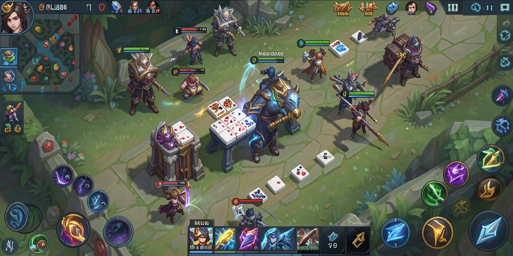 Tampilan gameplay seru dari MLBB8 yang menggambarkan keseruan bermain Domino.