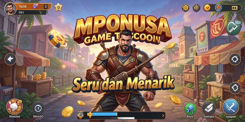 Gameplay seru MPONUSA dalam mengelola bisnis Tycoon.