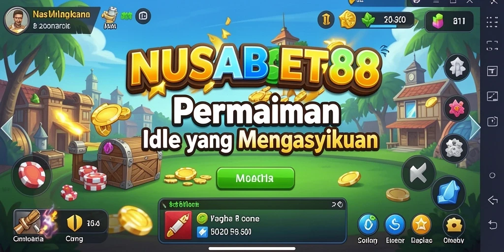 Screenshot gameplay NUSABET88 menunjukkan keseruan permainan Idle.