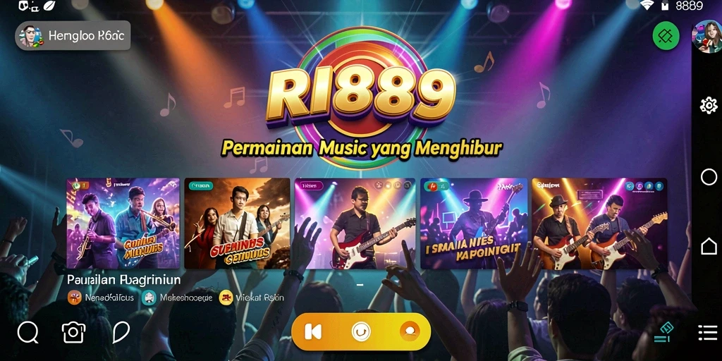 Gameplay RI889 yang menarik dengan berbagai lagu melodi.