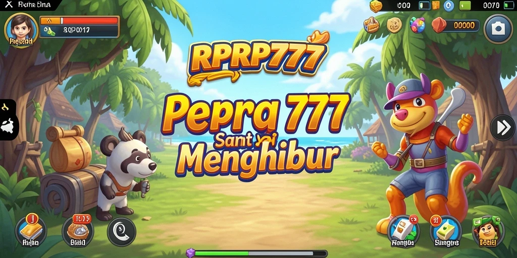 Tampilan gameplay menarik di RPRP777 saat menyelesaikan level.