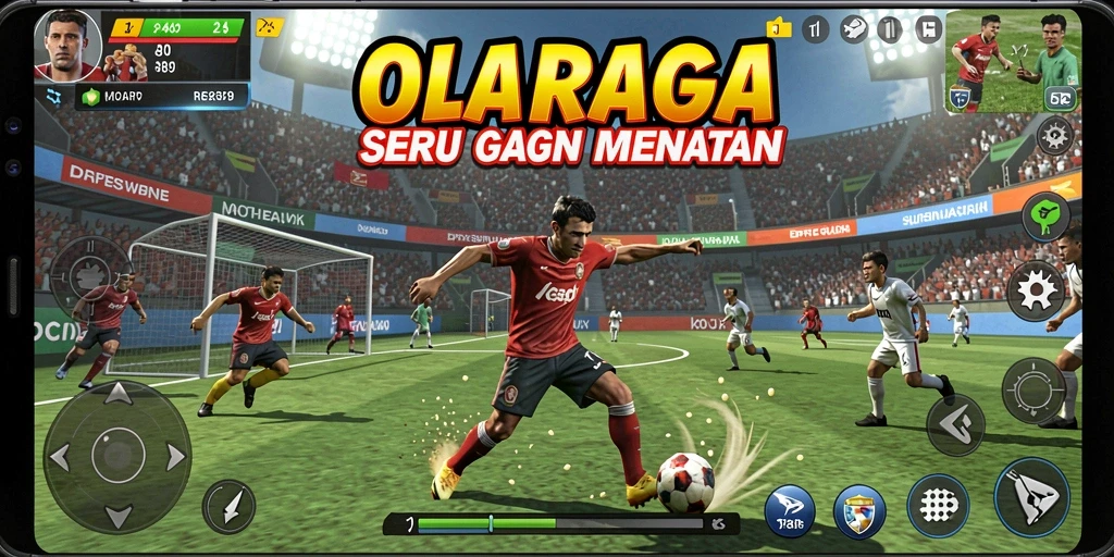 Screenshot gameplay RR89 dengan aksi olahraga yang seru.