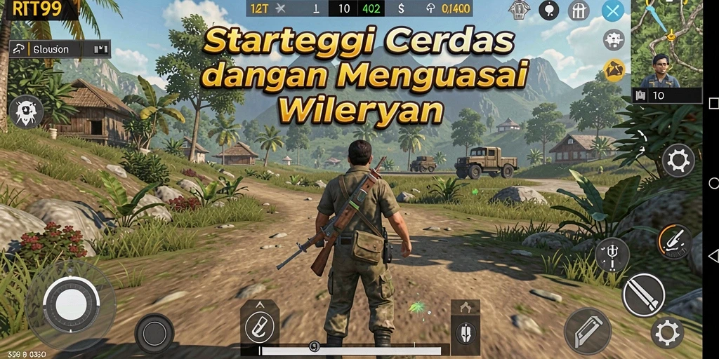 Tampilan gameplay menarik dari RT99 dengan elemen strategi yang dalam.