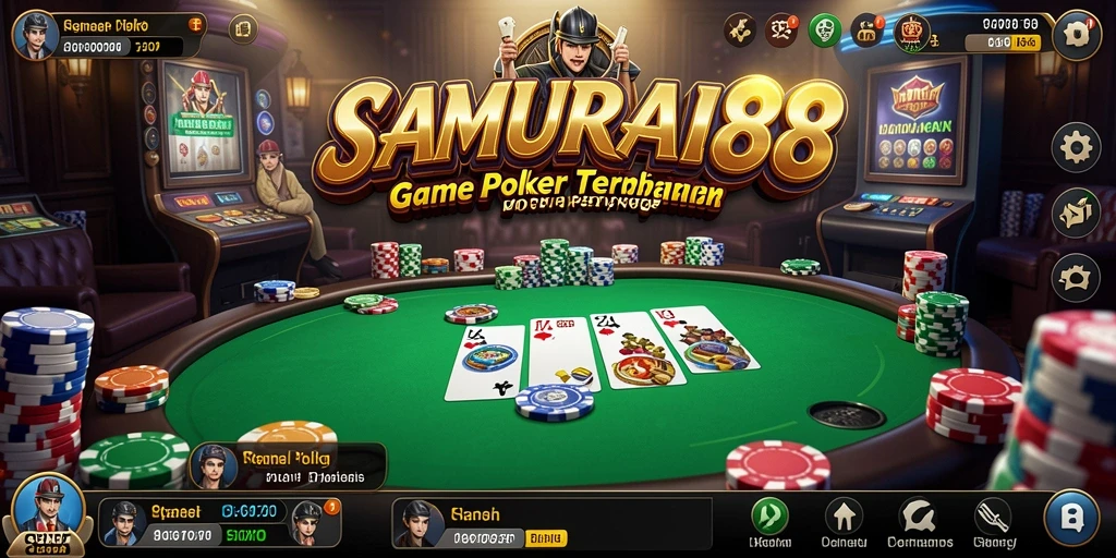 Gameplay seru SAMURAI88 dalam aksi poker.
