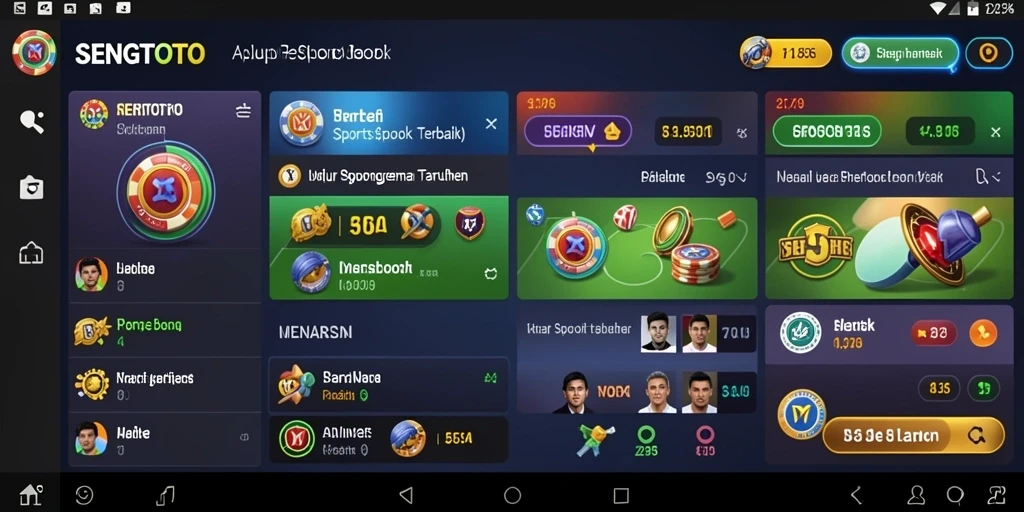 Tampilan antarmuka SENGTOTO yang menarik saat bermain sportsbook.