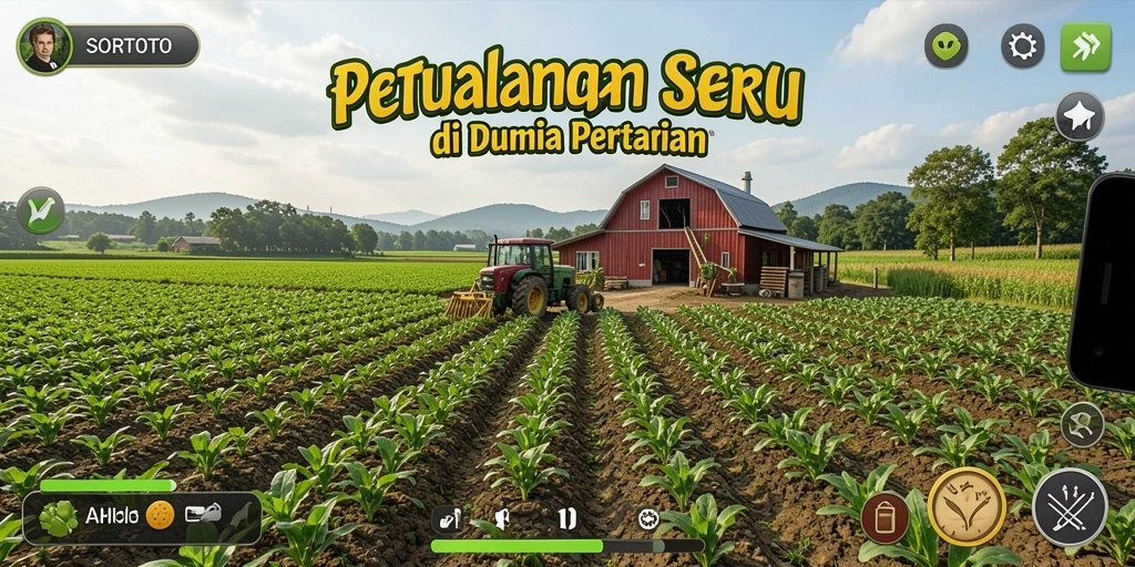 Tampilan gameplay SORTOTO yang menarik dan penuh warna.
