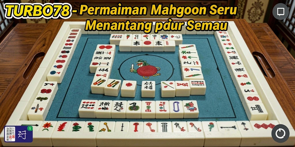 Tampilan menarik dari gameplay Mahjong di TURBO78.
