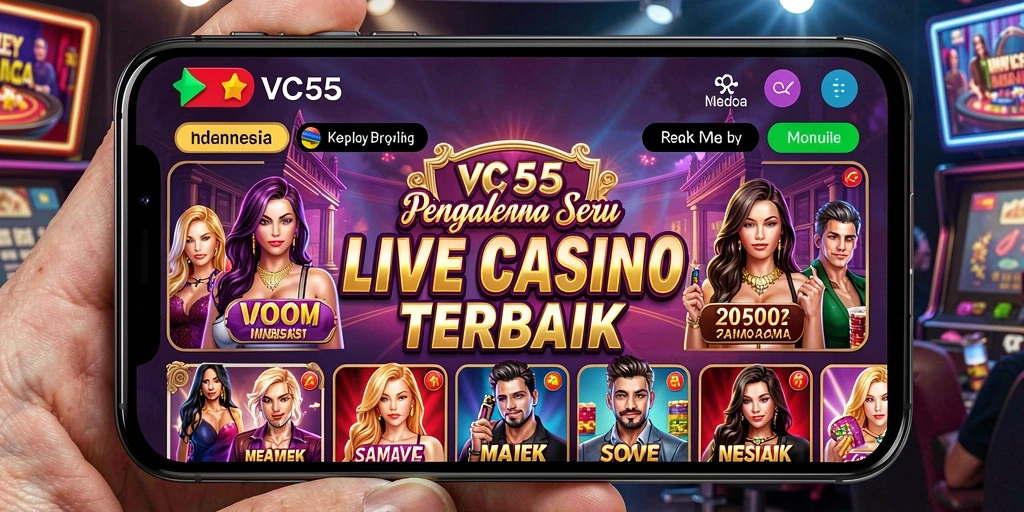 Tampilan gameplay Live Casino dengan dealer profesional dan interaksi langsung.