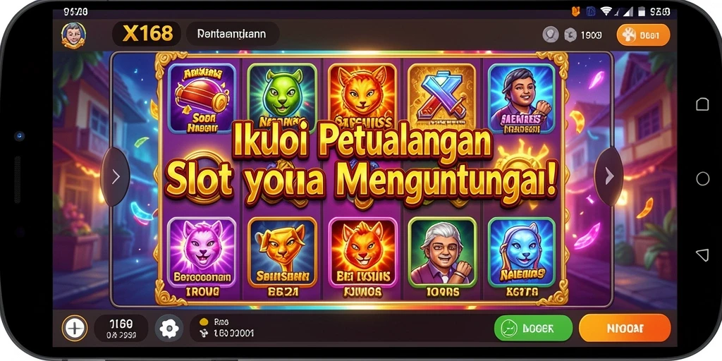 Tampilan menarik dari gameplay Slot X168 yang seru dan menguntungkan.