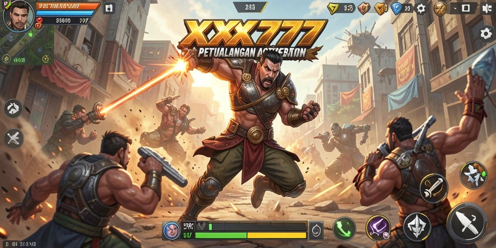Tampilan gameplay dinamis dan seru dari XXX777.